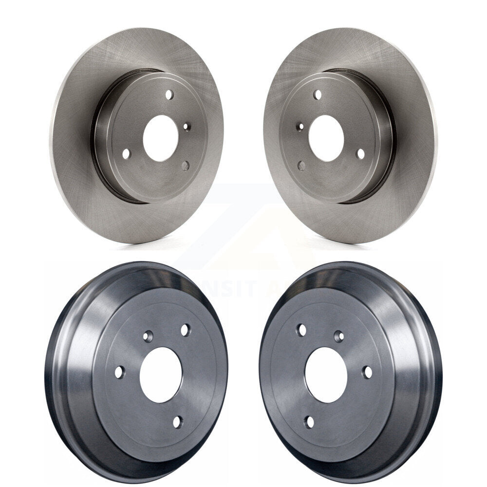 Front Rear Disc Brake Rotors Drums Kit For Smart Fortwo K8-102185
