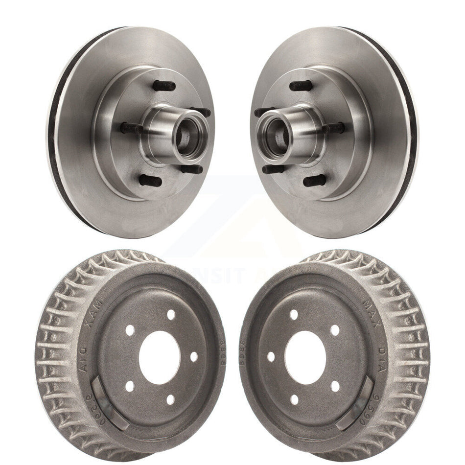 Front Rear Disc Brake Rotors Drums Kit For Chevrolet S10 GMC Sonoma Jimmy Blazer K8-102202