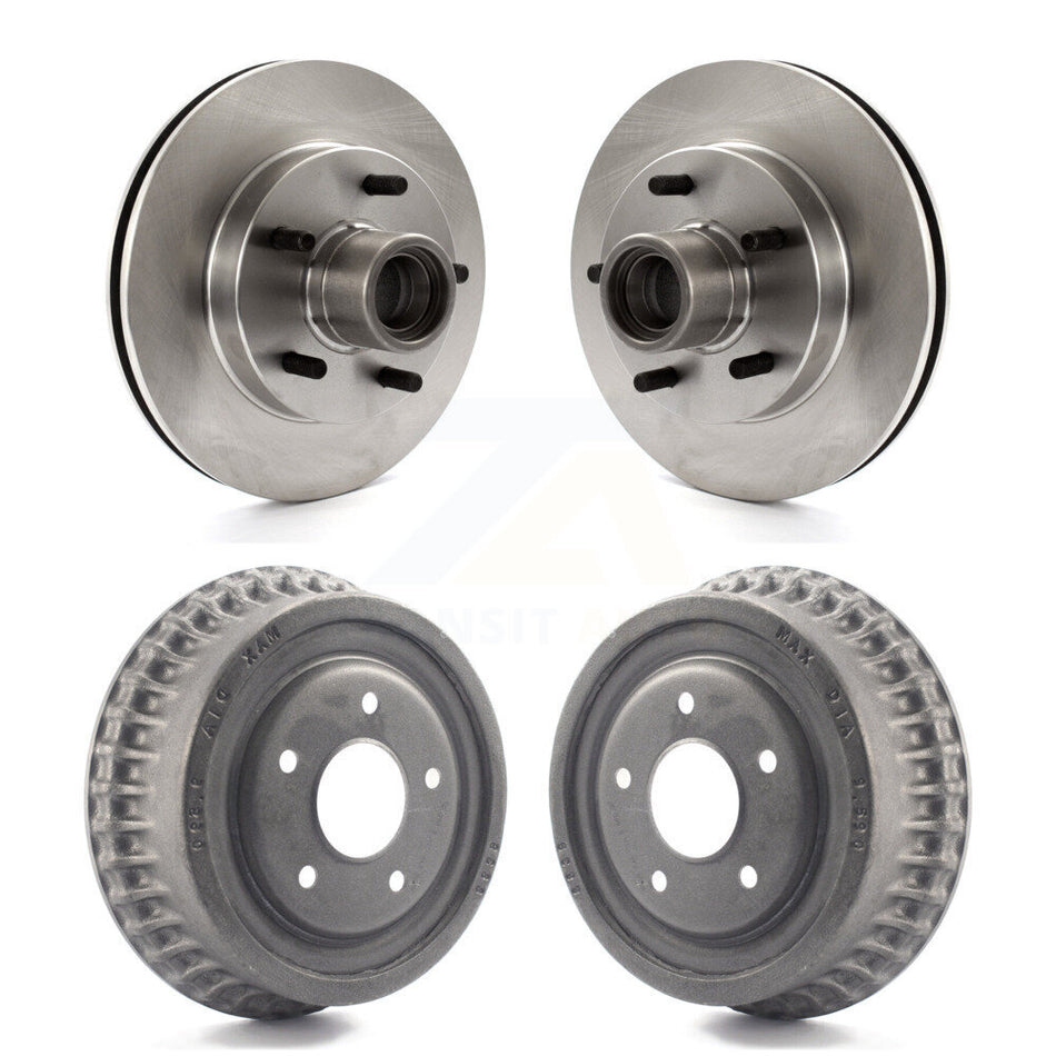 Front Rear Disc Brake Rotors Drums Kit For 1991-1991 GMC Sonoma Chevrolet S10 Blazer S15 Jimmy With ABS Tone Ring RWD K8-102204