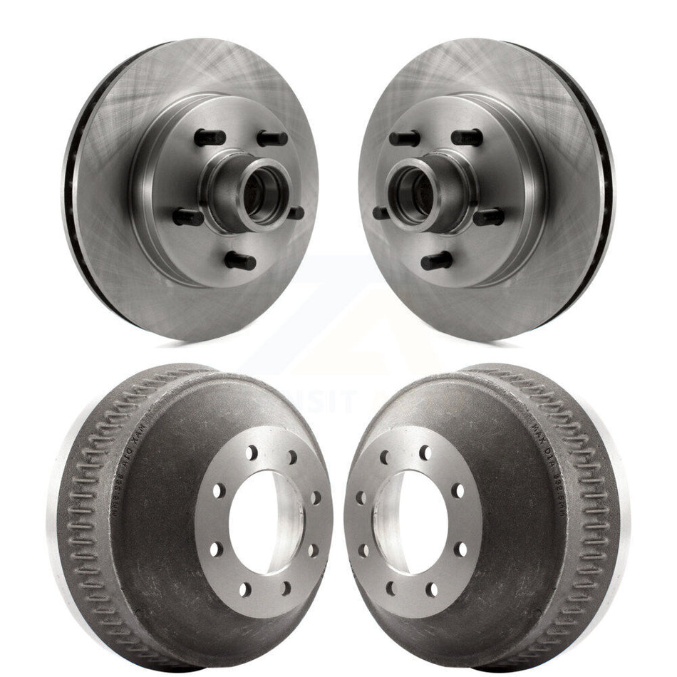 Front Rear Disc Brake Rotors Drums Kit For 1998-1999 C1500 Suburban Chevrolet GMC With 13" Diameter Drum GAS engine K8-102215