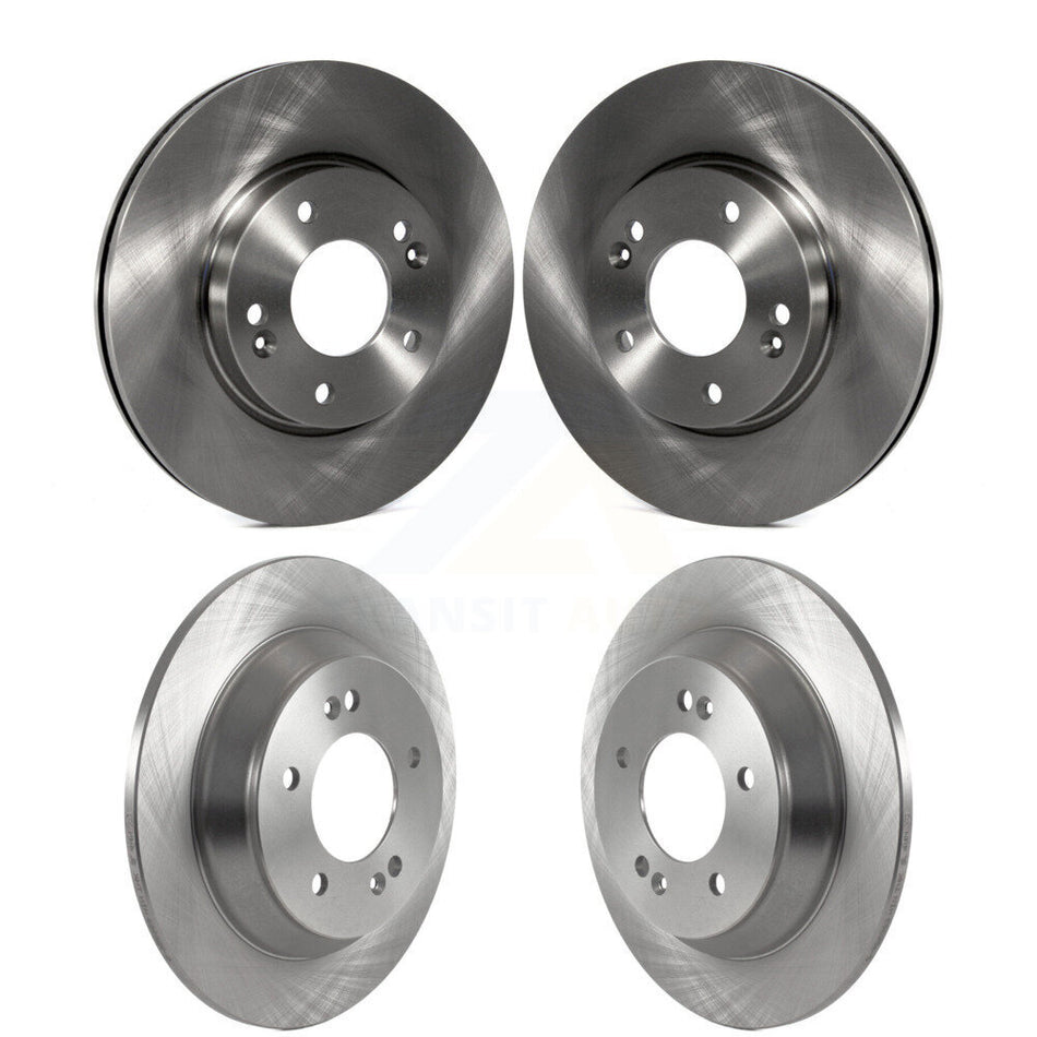 Front Rear Disc Brake Rotors Kit For 2021 Kia Seltos FWD with Automatic CVT transmission With Electric Parking K8-102267