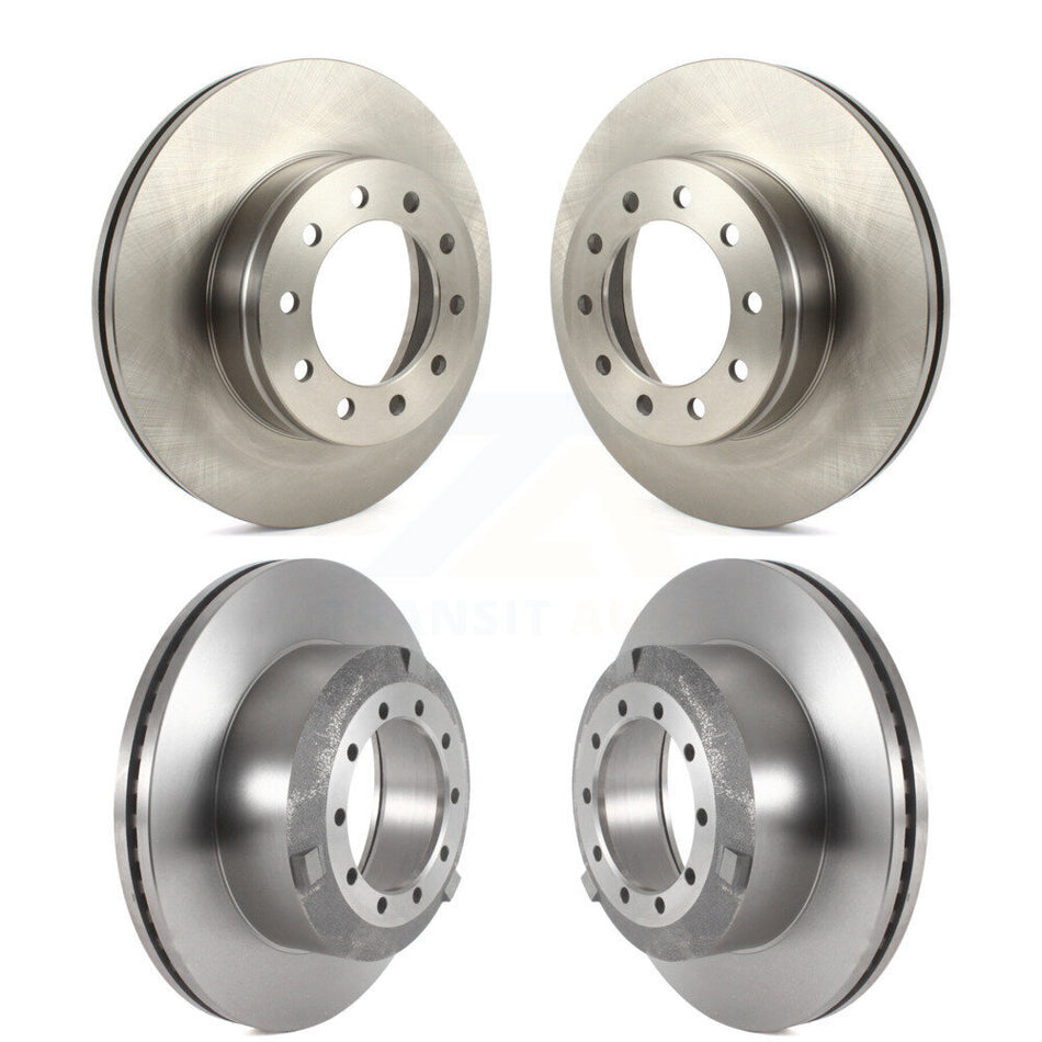 Front Rear Disc Brake Rotors Kit For Ford F-450 Super Duty F-550 K8-102275