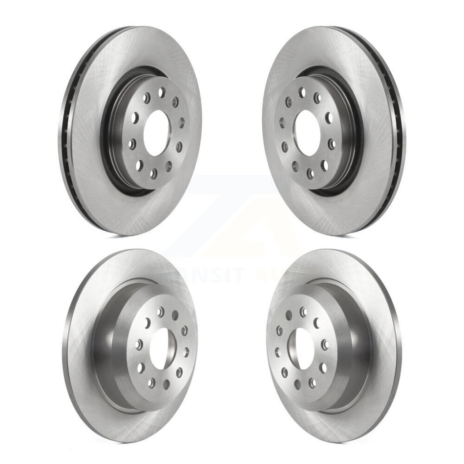 Front Rear Disc Brake Rotors Kit For 2018-2022 Jeep Wrangler With Heavy Duty Brakes Code BR2 & BR6 K8-102280