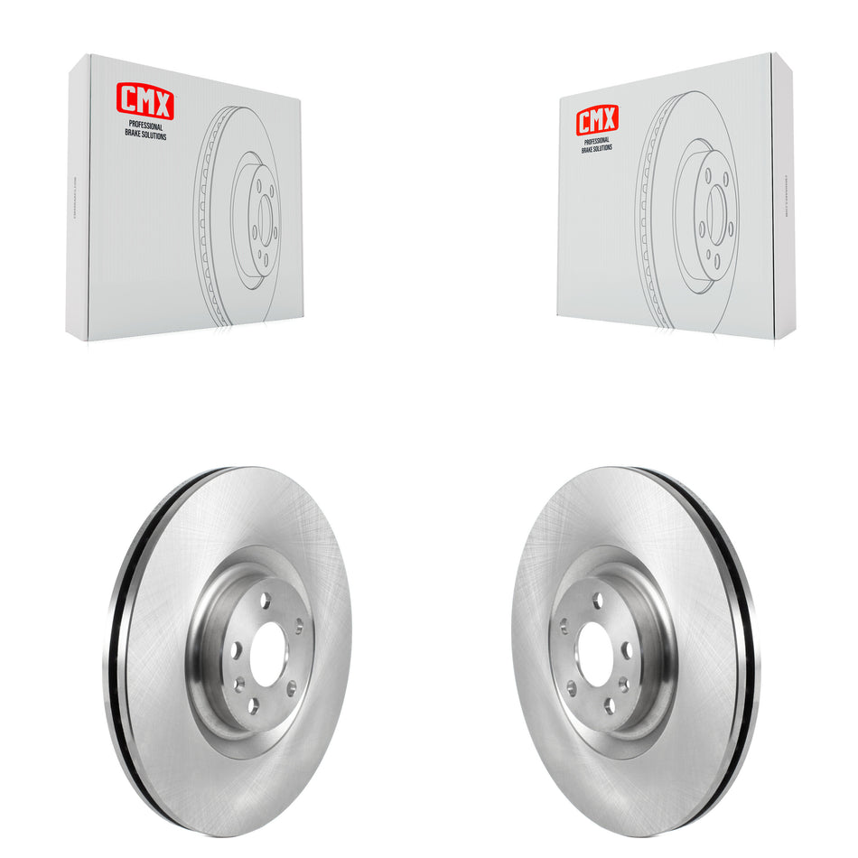 Front Disc Brake Rotors Pair For 2016-2022 Volvo XC90 With 366mm Diameter Rotor K8-102303
