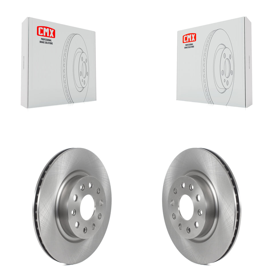 Front Disc Brake Rotors Pair For 2018-2022 Jeep Wrangler Without Heavy Duty Brakes Code BRY K8-102309