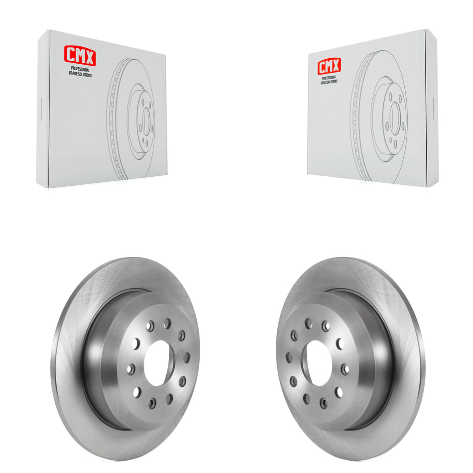 Rear Disc Brake Rotors Pair For 2018-2022 Jeep Wrangler Without Heavy Duty Brakes Code BRY K8-102348