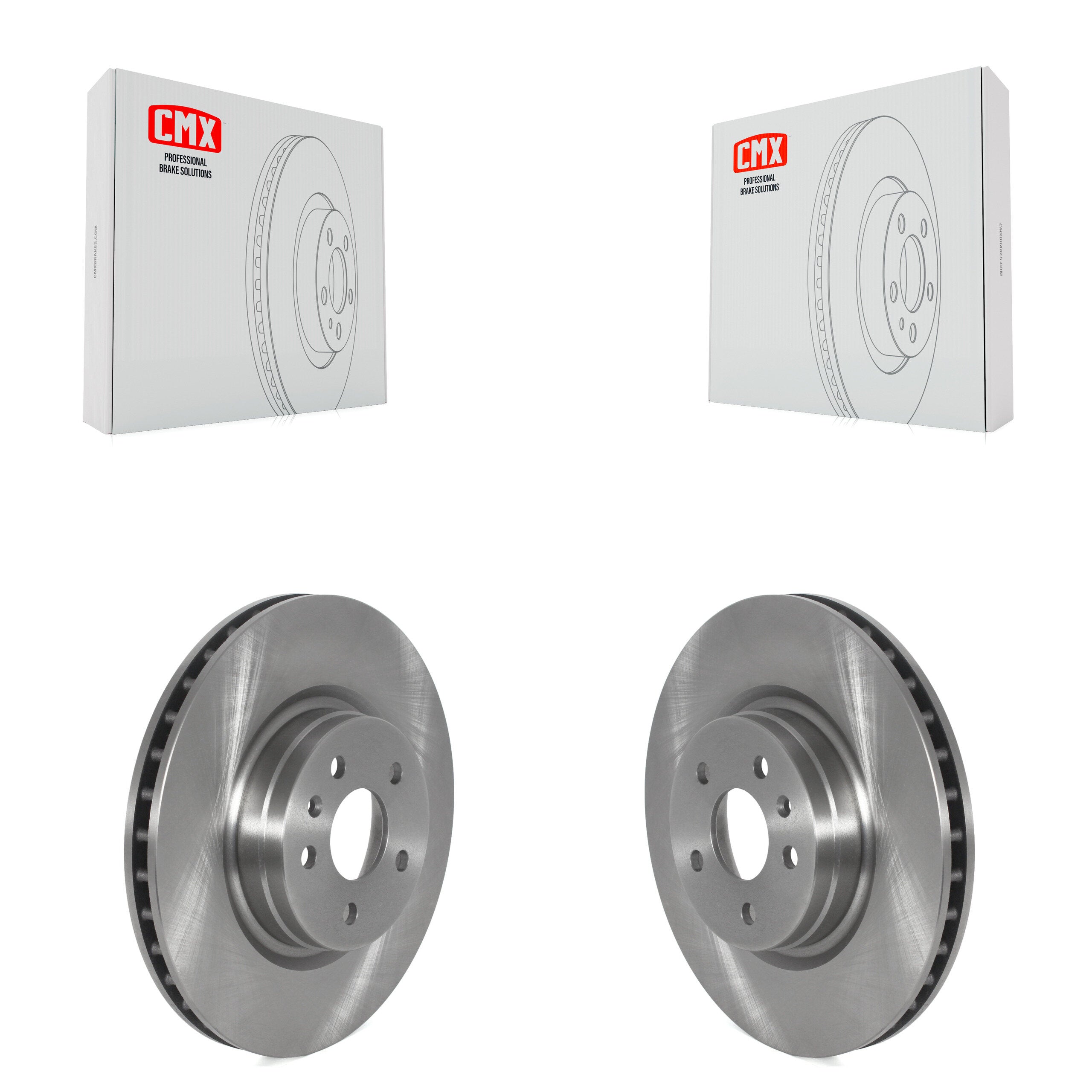 Front Disc Brake Rotors Pair For Tesla S X K8-102380