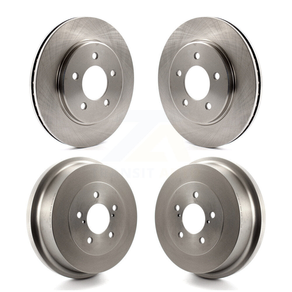 Front Rear Brake Rotors Drums Kit For Dodge Caravan Grand Plymouth Voyager Chrysler Town & K8-102404