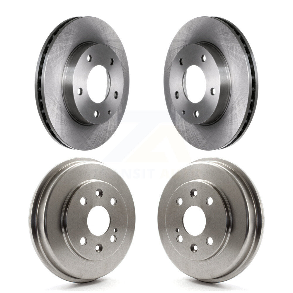 Front Rear Disc Brake Rotors Drums Kit For Mazda Protege Protege5 K8-102409