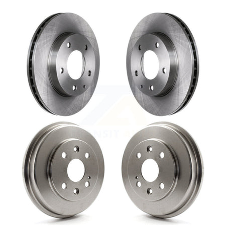 Front Rear Disc Brake Rotors Drums Kit For Mazda Protege Protege5 K8-102409