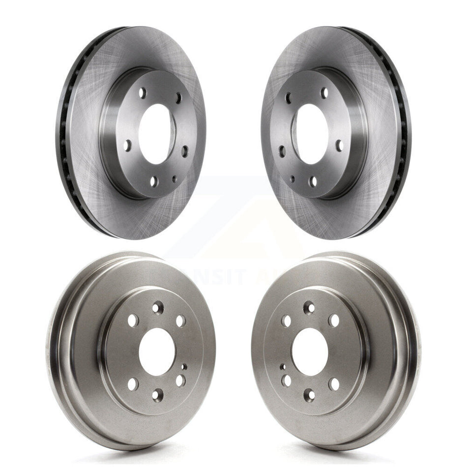 Front Rear Disc Brake Rotors Drums Kit For Mazda Protege Protege5 K8-102409