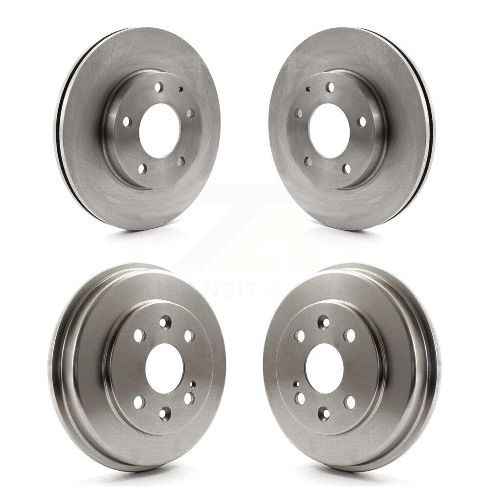 Front Rear Disc Brake Rotors Drums Kit For 2003 Mazda Protege Mazdaspeed K8-102410