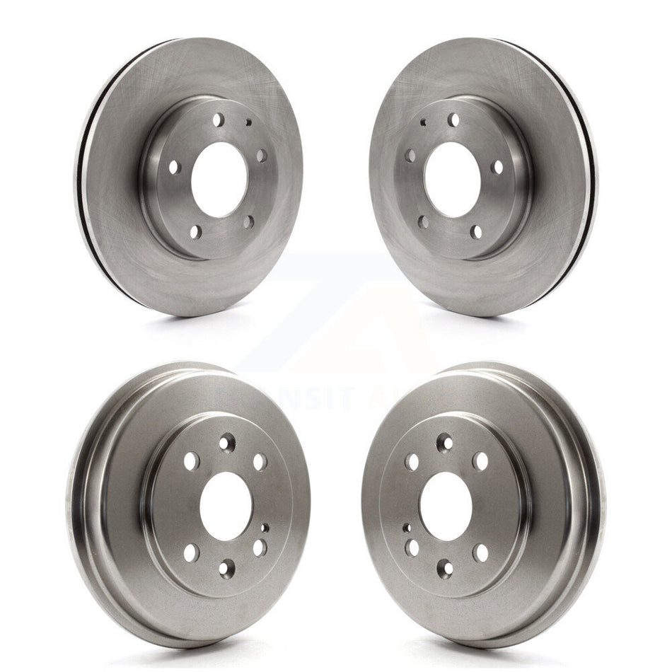 Front Rear Disc Brake Rotors Drums Kit For 2003 Mazda Protege Mazdaspeed K8-102410