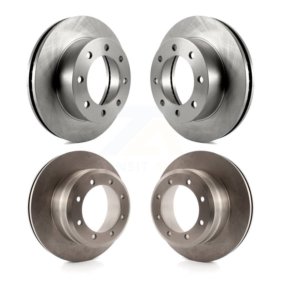 Front Rear Disc Brake Rotors Kit For Ford F-250 Super Duty F-450 K8-102423