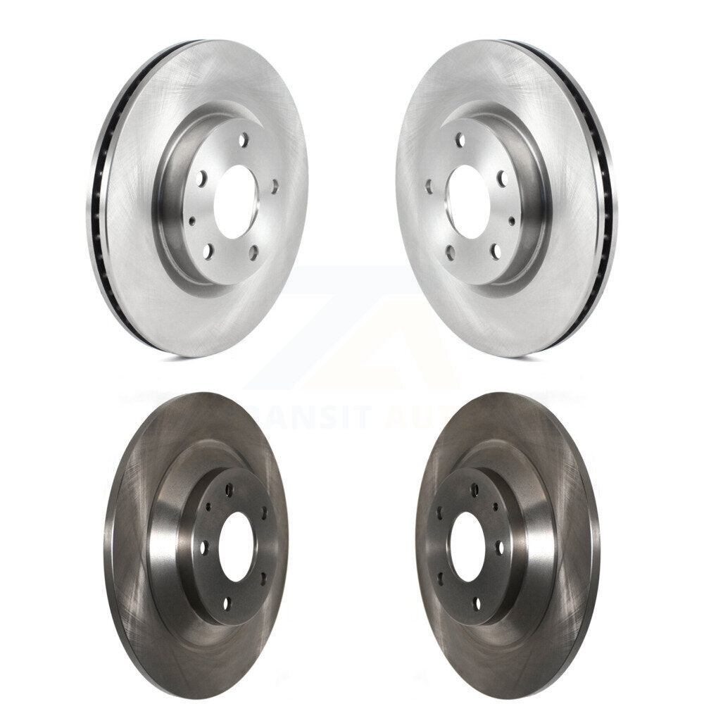 Front Rear Disc Brake Rotors Kit For 2020-2024 Mazda CX-30 With 302mm Diameter Rotor K8-102424