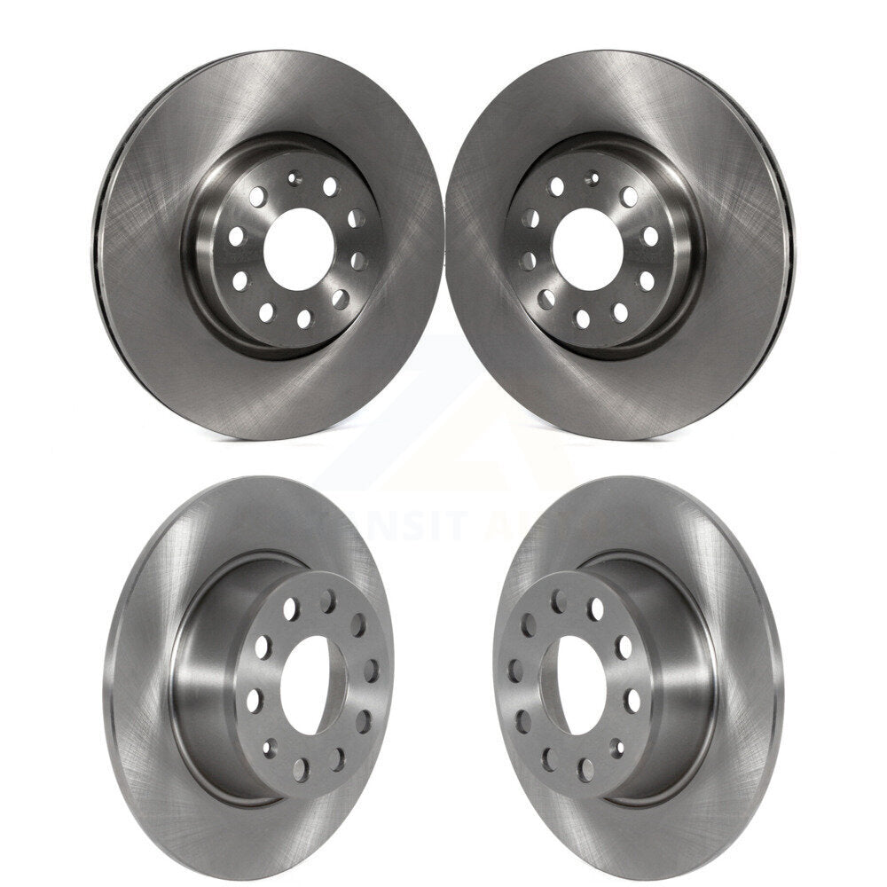 Front Rear Brake Rotors Kit For 22-23 Volkswagen Taos FWD With 312mm Diameter Rotor K8-102429