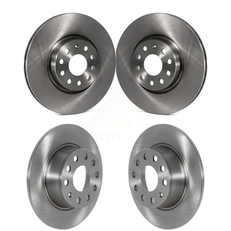Front Rear Brake Rotors Kit For 22-23 Volkswagen Taos FWD With 312mm Diameter Rotor K8-102429