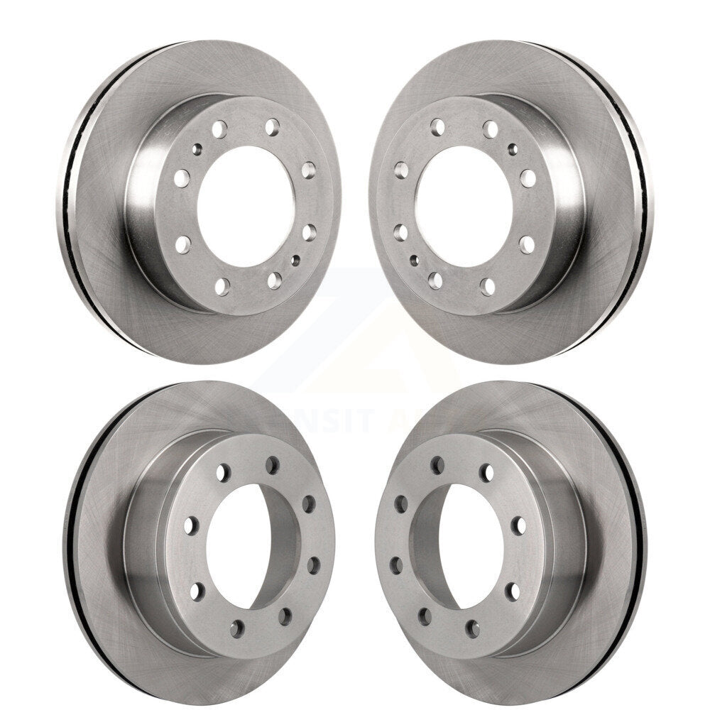 Front Rear Disc Brake Rotors Kit For 2010-2011 Chevrolet Express 4500 3.20" Overall Height K8-102438
