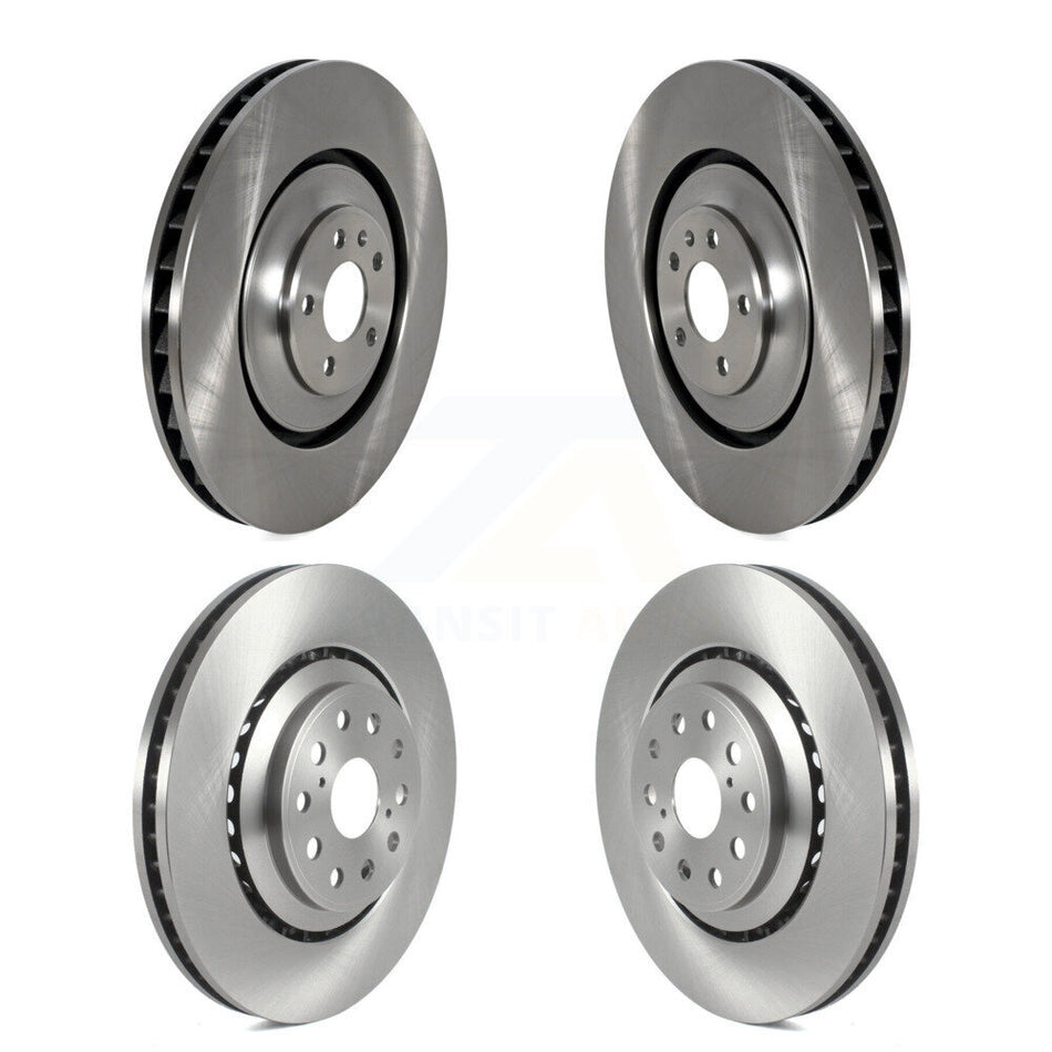 Front Rear Disc Brake Rotors Kit For Audi S6 S7 S8 K8-102442