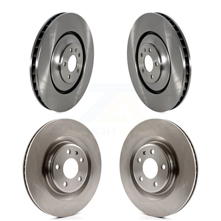Front Rear Brake Rotors Kit For 2016-2018 Audi A7 Quattro With 400mm Diameter Rotor K8-102445