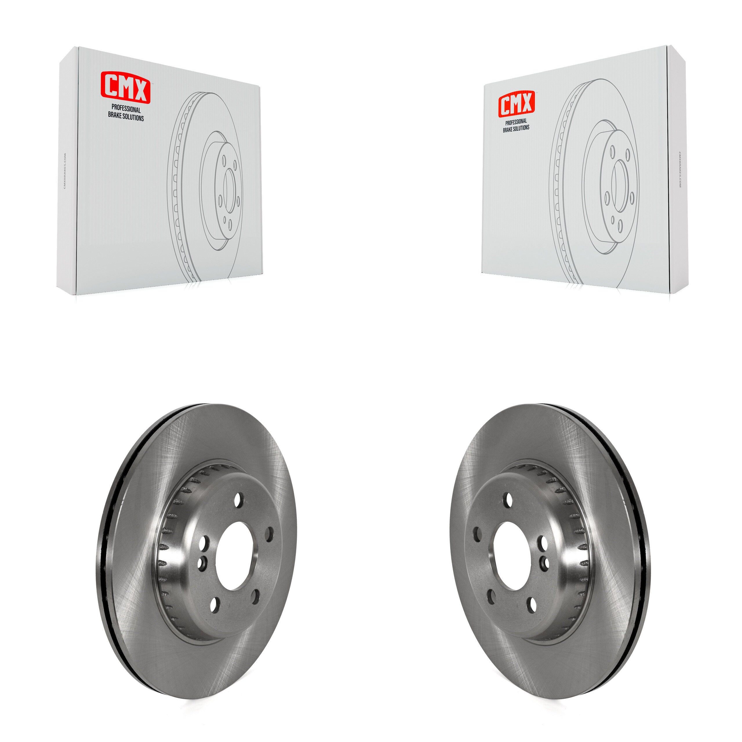Rear Disc Brake Rotors Pair For Mercedes-Benz C300 E300 C400 E350 C350e K8-102452