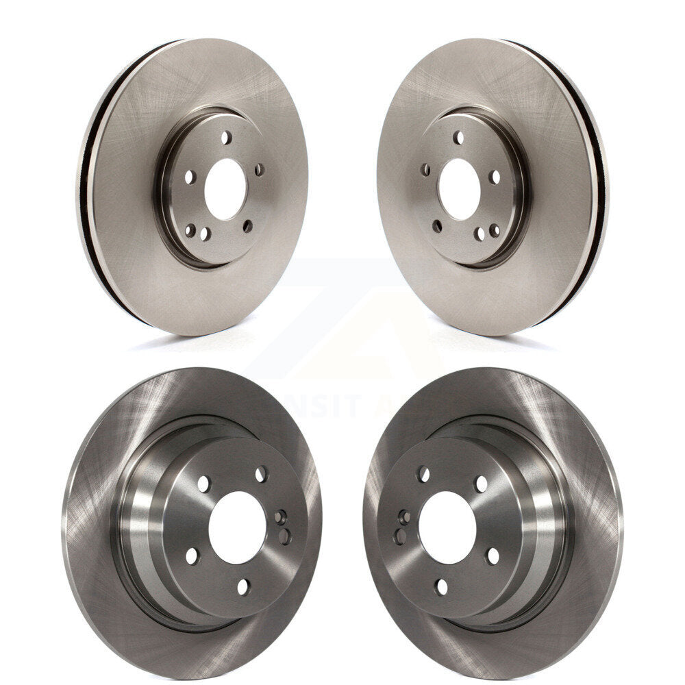Front Rear Disc Brake Rotors Kit For 2006 Mercedes-Benz E500 AWD With Solid Rotor K8-102454