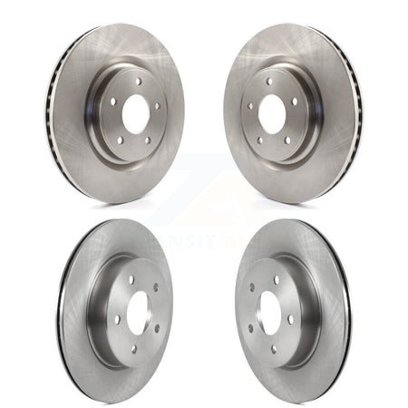 Front Rear Disc Brake Rotors Kit For 2019 Nissan Rogue FULL HYBRID EV-GAS (FHEV) engine K8-102455