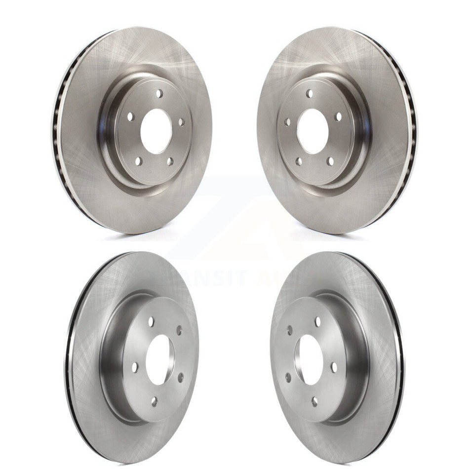 Front Rear Disc Brake Rotors Kit For 2019 Nissan Rogue FULL HYBRID EV-GAS (FHEV) engine K8-102455