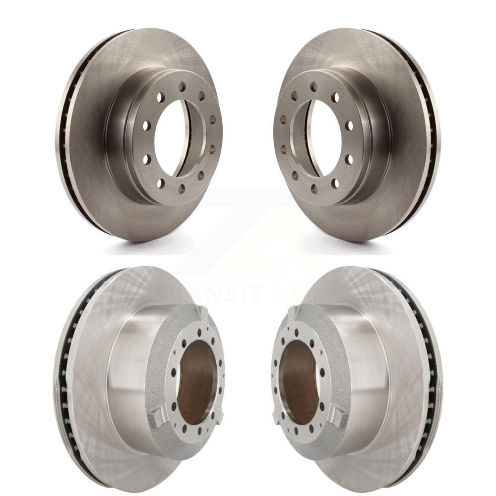 Front Rear Disc Brake Rotors Kit For Ford F-450 Super Duty F-550 International CF500 CF600 K8-102461