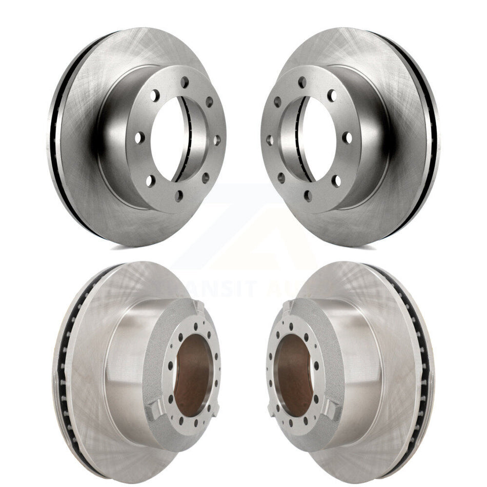 Front Rear Disc Brake Rotors Kit For 2005-2009 Ford F-450 Super Duty With 8 Lug Wheels K8-102466