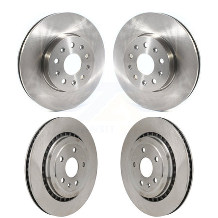 Front Rear Disc Brake Rotors Kit For 2016 Chevrolet Camaro SS with 3.6L K8-102483