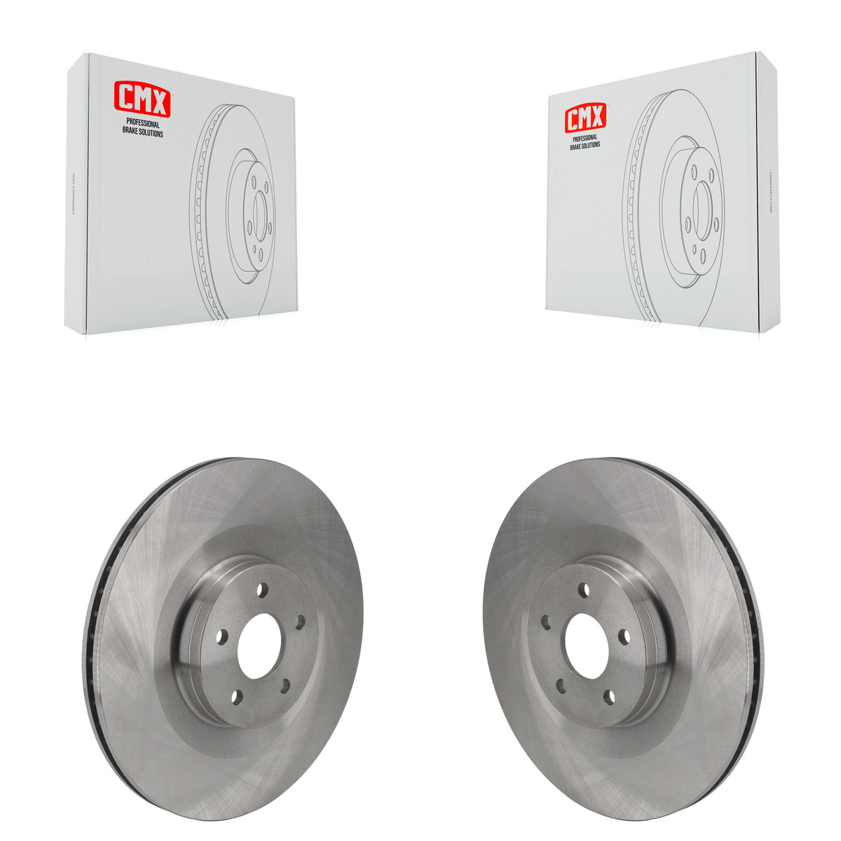 Front Disc Brake Rotors Pair For 2016-2018 Ford Focus RS K8-102497