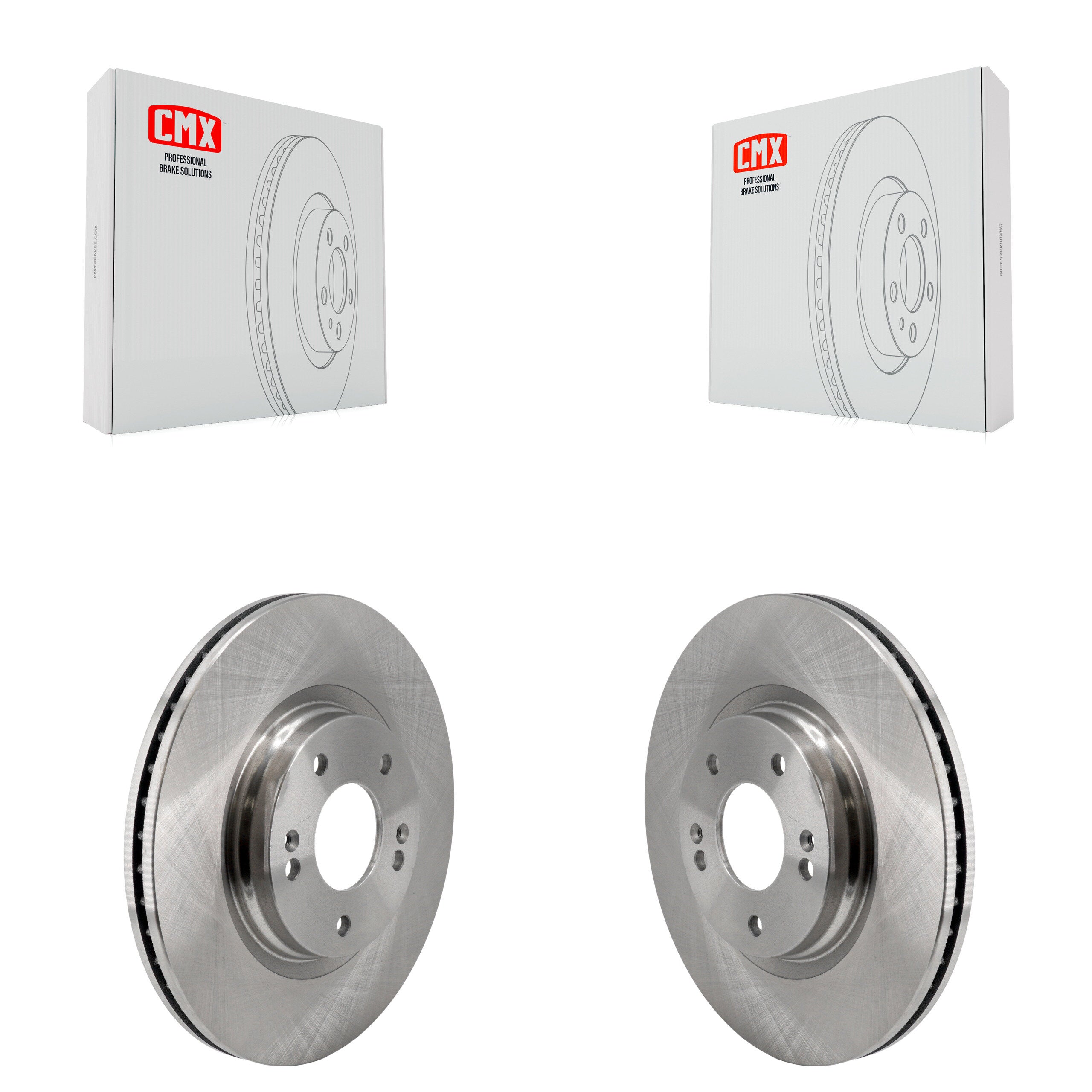 Front Disc Brake Rotors Pair For Hyundai Elantra Kona Sonata Kia Niro EV K5 Electric K8-102501