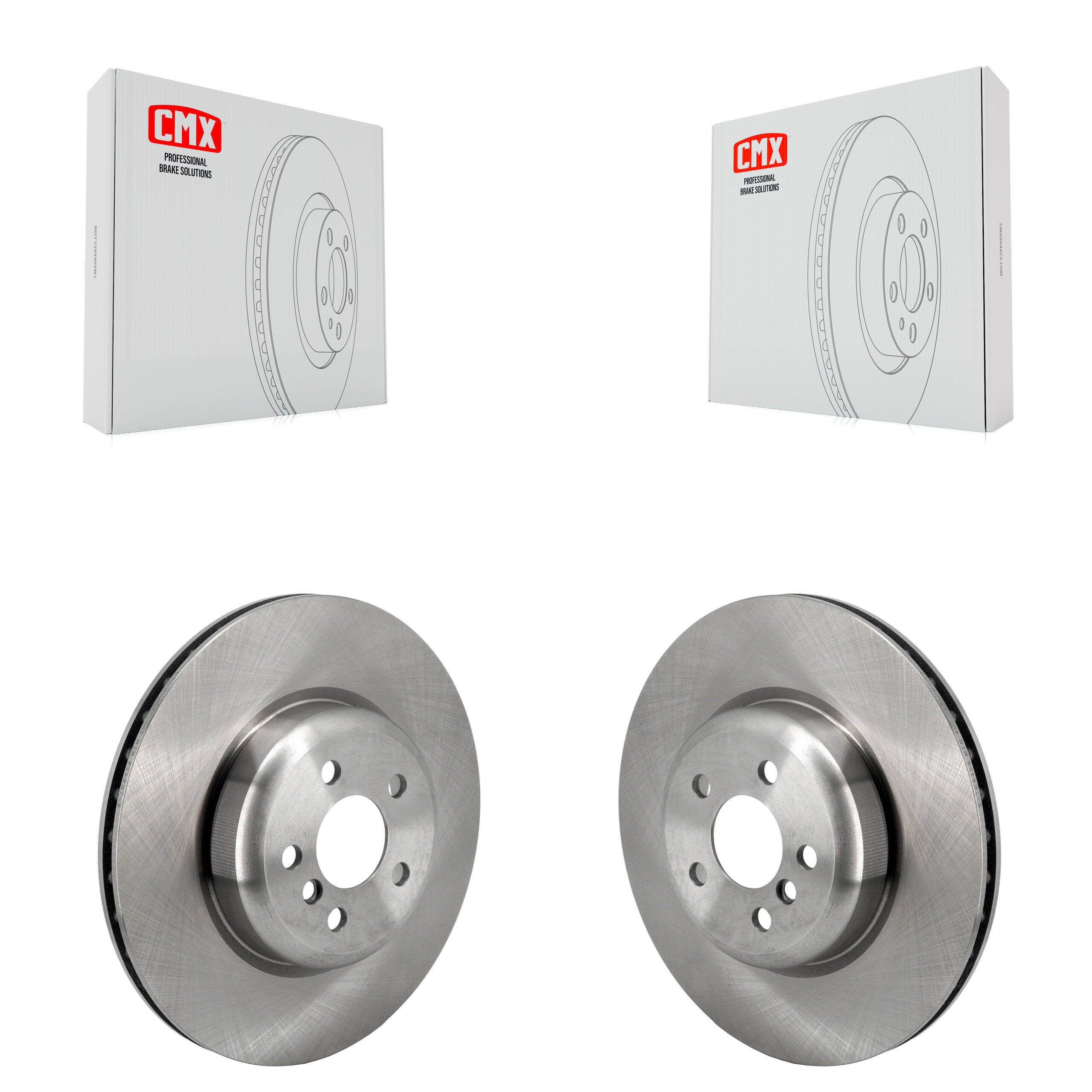 Rear Brake Rotors Pair For BMW X3 X5 330i xDrive X4 530i X7 540i M340i Toyota GR Supra X6 K8-102506