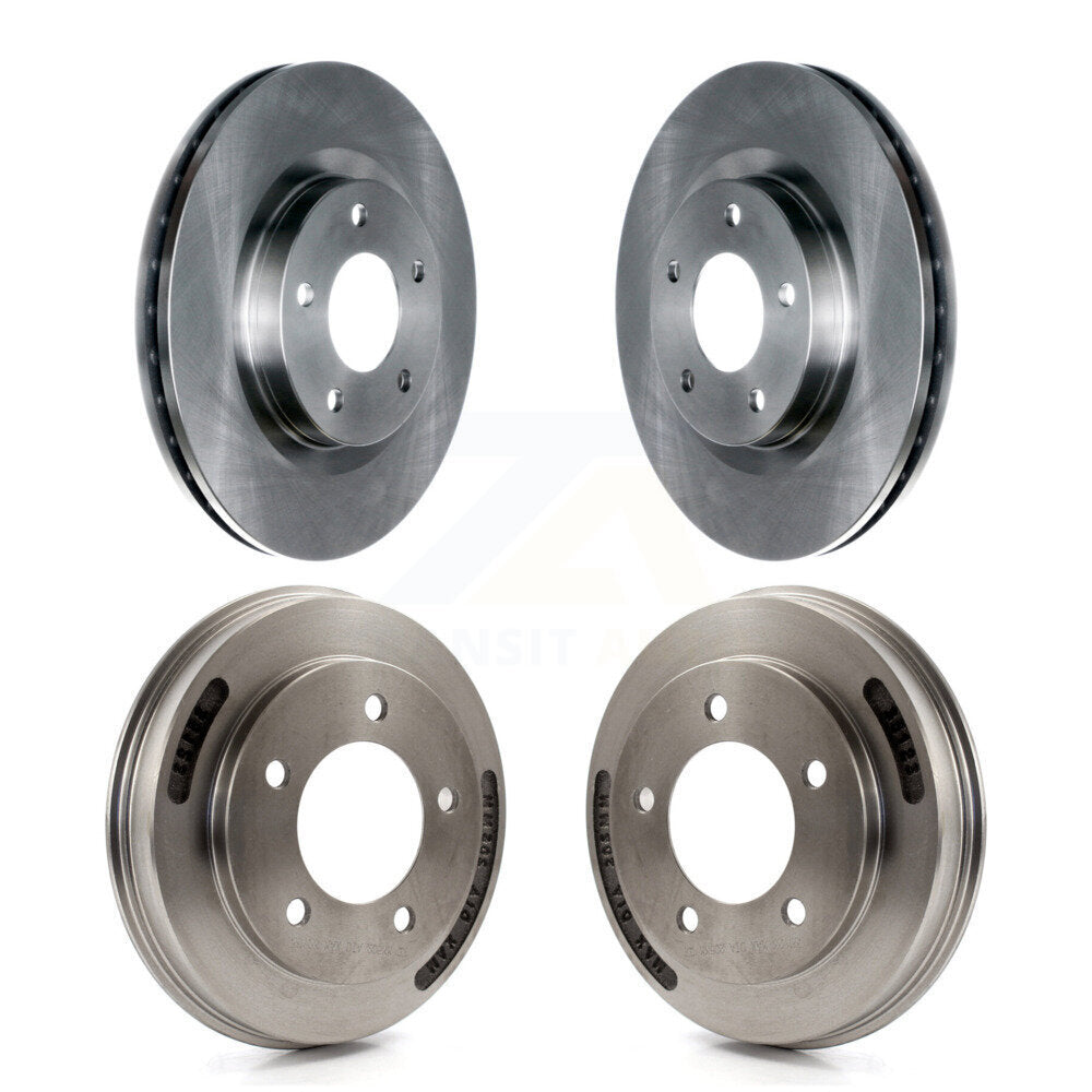 Front Rear Disc Brake Rotors Drums Kit For 2008-2009 Mitsubishi Lancer GTS K8-102514