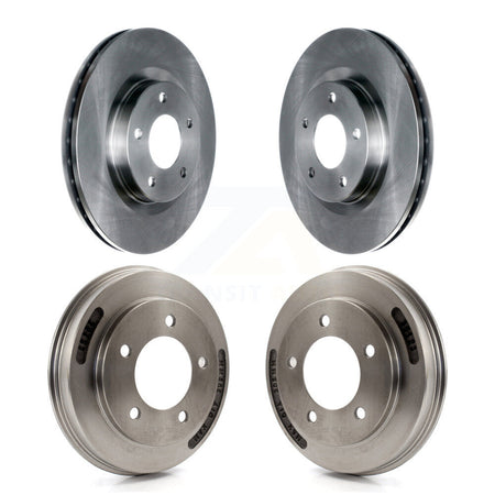 Front Rear Disc Brake Rotors Drums Kit For 2008-2009 Mitsubishi Lancer GTS K8-102514