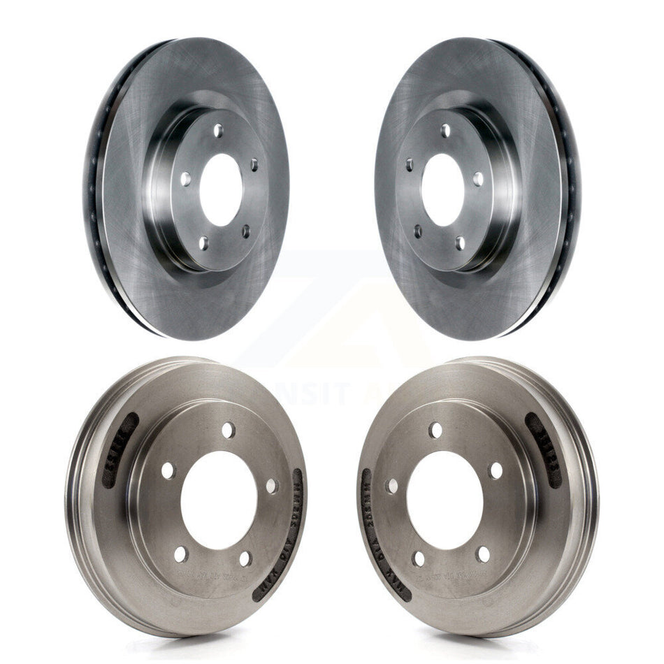 Front Rear Disc Brake Rotors Drums Kit For 2008-2009 Mitsubishi Lancer GTS K8-102514