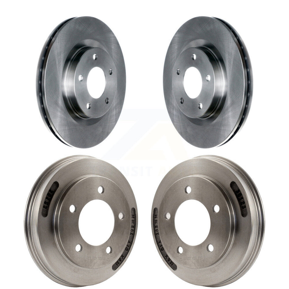 Front Rear Disc Brake Rotors Drums Kit For 2008-2009 Mitsubishi Lancer GTS K8-102514
