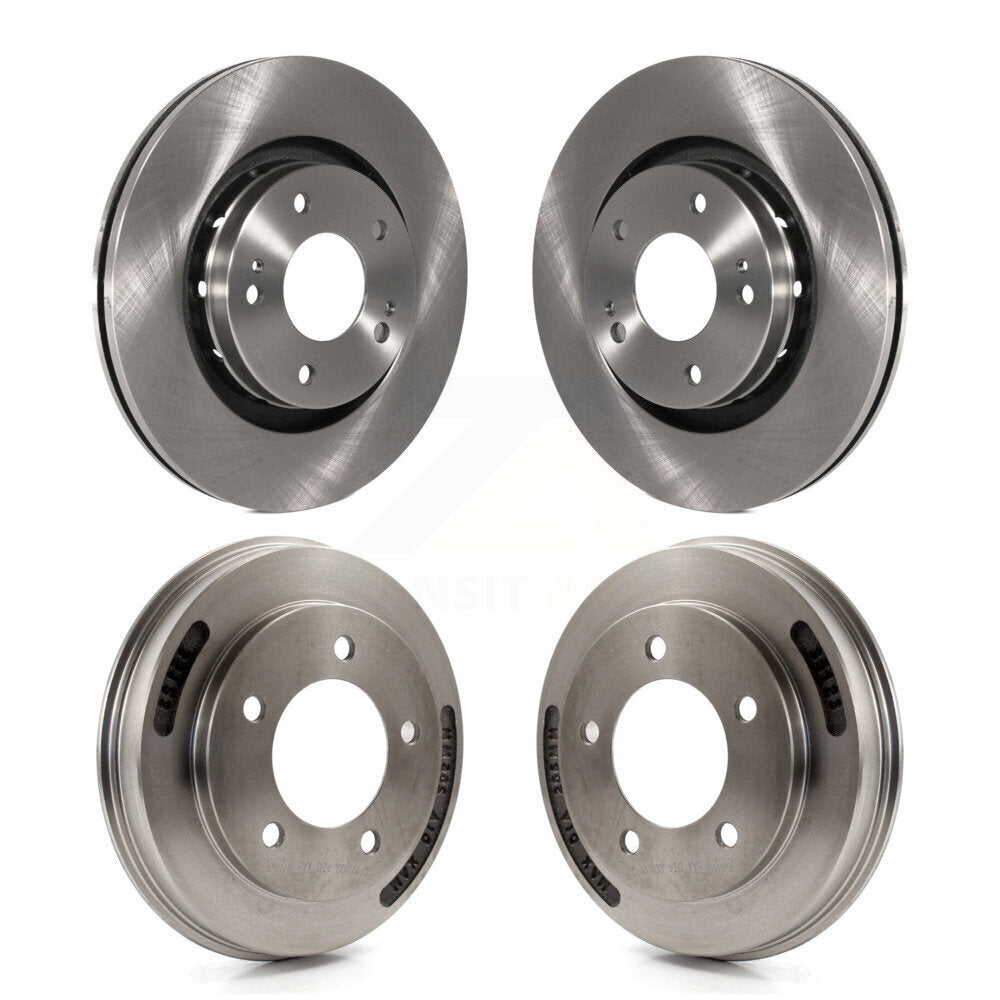 Front Rear Disc Brake Rotors Drums Kit For 2009 Mitsubishi Lancer Ralliart To 03 09 K8-102515