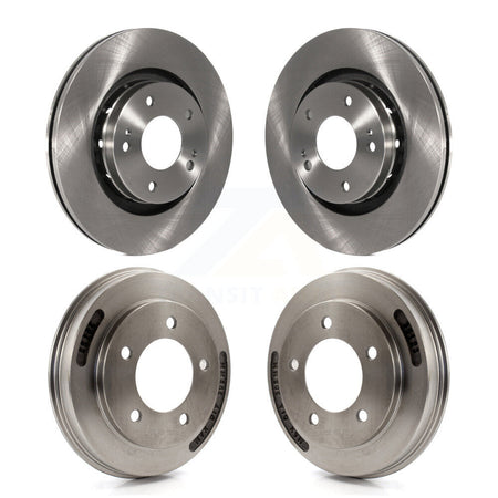 Front Rear Disc Brake Rotors Drums Kit For 2009 Mitsubishi Lancer Ralliart To 03 09 K8-102515