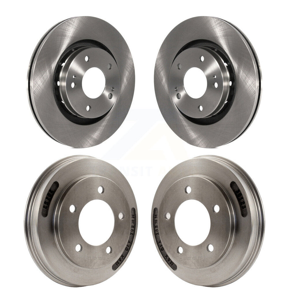 Front Rear Disc Brake Rotors Drums Kit For 2009 Mitsubishi Lancer Ralliart To 03 09 K8-102515