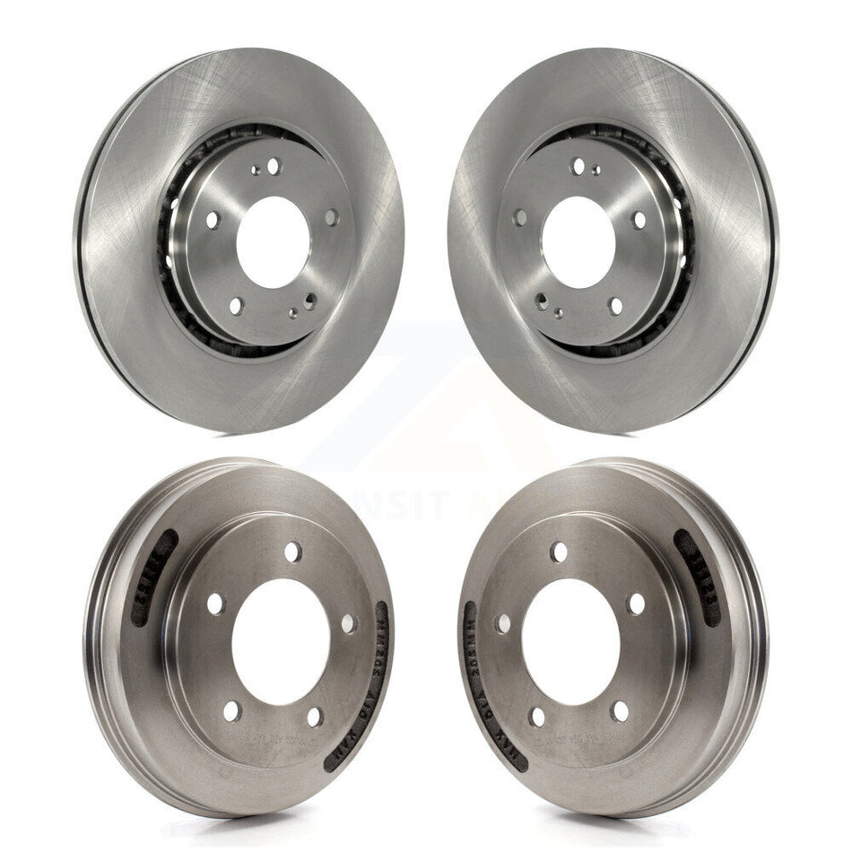 Front Rear Disc Brake Rotors Drums Kit For 2009 Mitsubishi Lancer Ralliart From 04 09 K8-102516