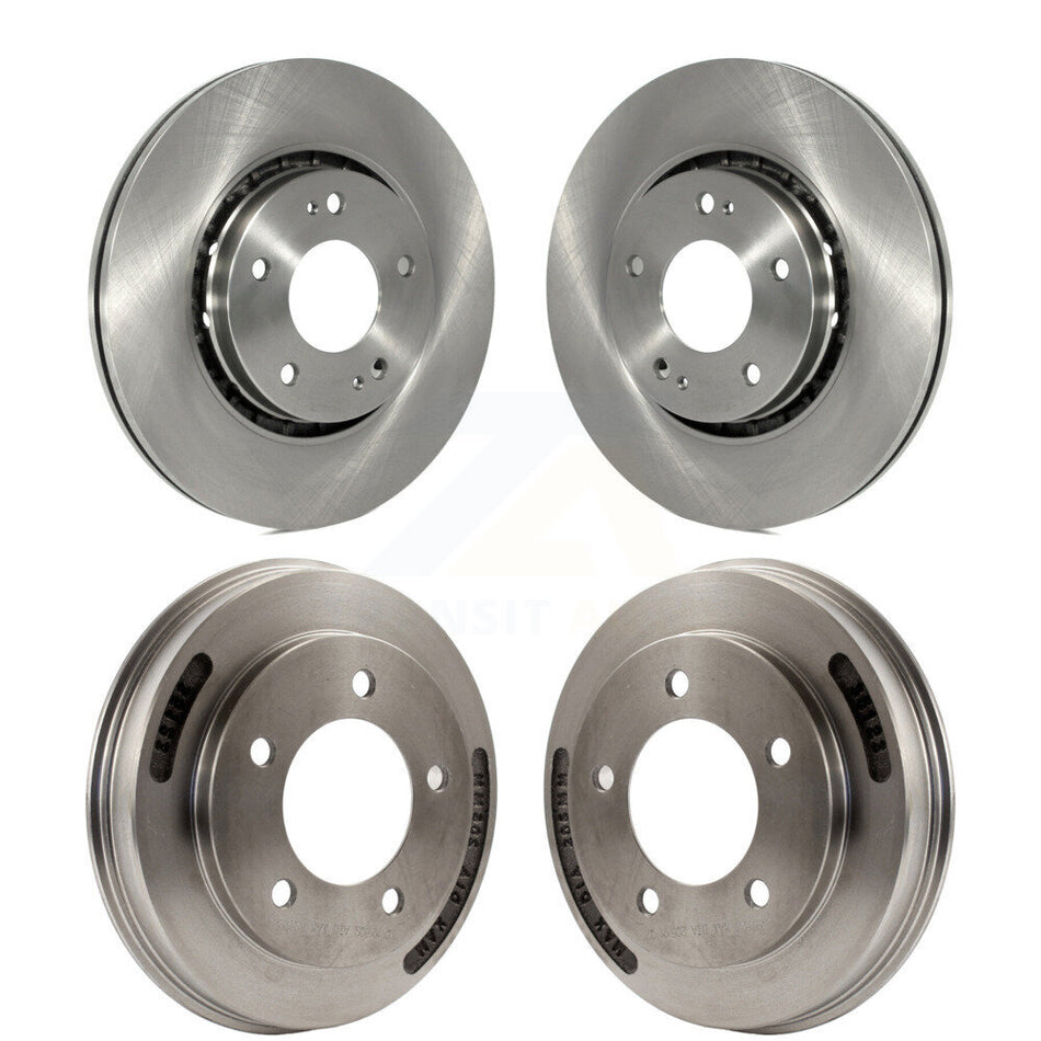 Front Rear Disc Brake Rotors Drums Kit For 2009 Mitsubishi Lancer Ralliart From 04 09 K8-102516