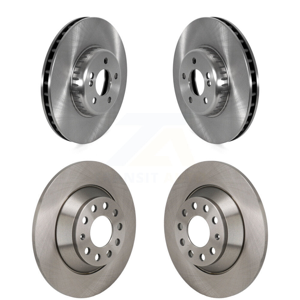Front Rear Disc Brake Rotors Kit For 2015-2021 Mercedes-Benz C300 Without Sport Package K8-102540