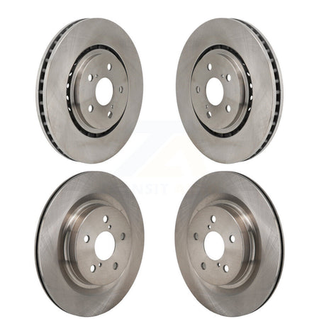 Front Rear Brake Rotor Kit For Toyota Sienna RAV4 Prime bZ4X Subaru Solterra Lexus NX450h+ K8-102567