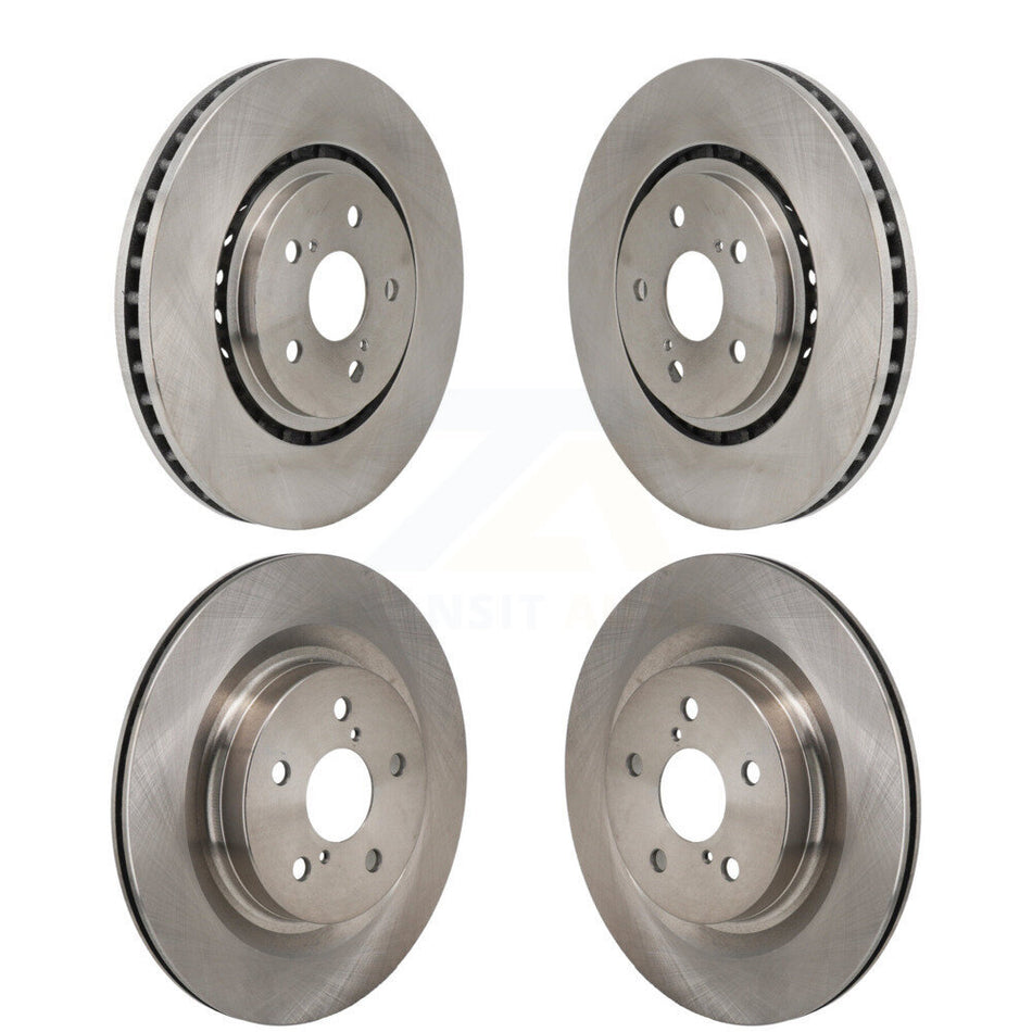 Front Rear Brake Rotor Kit For Toyota Sienna RAV4 Prime bZ4X Subaru Solterra Lexus NX450h+ K8-102567