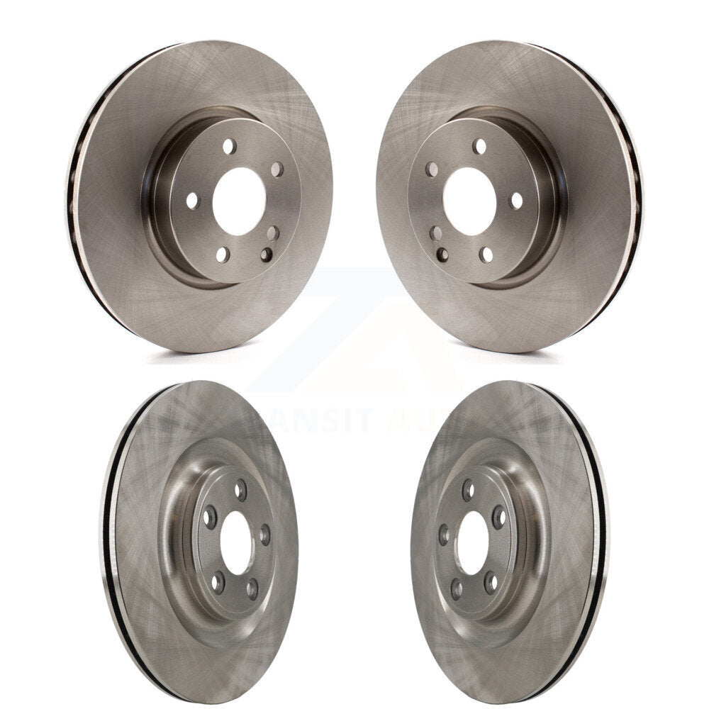 Front Rear Brake Rotors Kit For 2017 Mercedes-Benz E400 With 322mm Diameter Rotor K8-102571