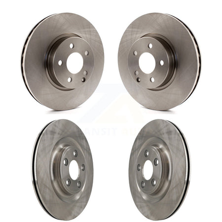 Front Rear Brake Rotors Kit For 2017 Mercedes-Benz E400 With 322mm Diameter Rotor K8-102571
