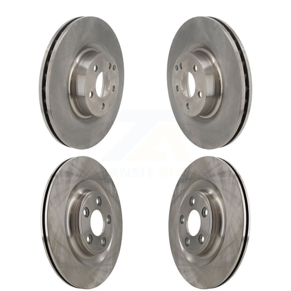 Front Rear Brake Rotors Kit For 2017 Mercedes-Benz E400 With 344mm Diameter Rotor K8-102572