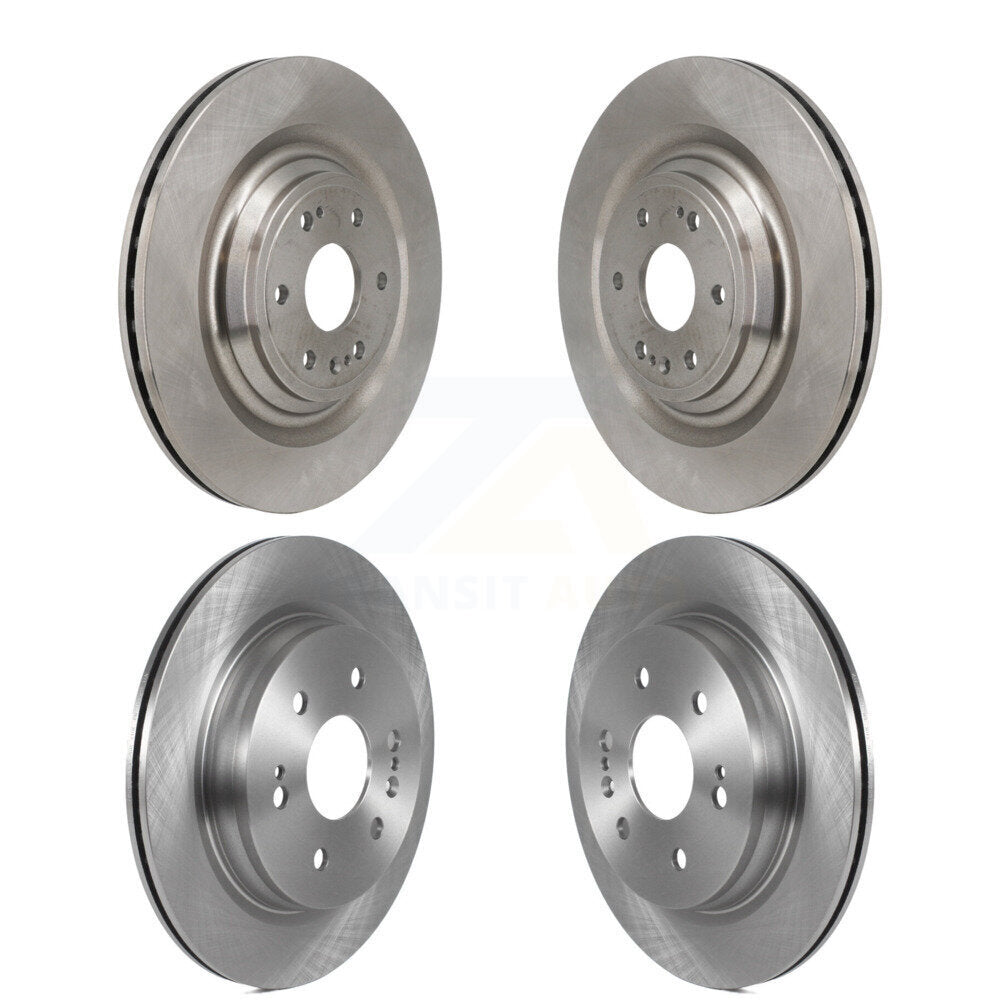 Front Rear Brake Rotors Kit For GMC Sierra 1500 Chevrolet Silverado Tahoe Limited Cadillac K8-102582